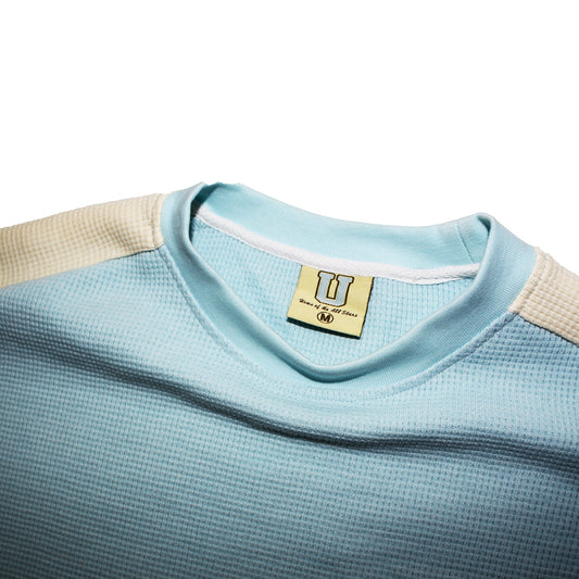 Two Tone Waffle Knit Thermal